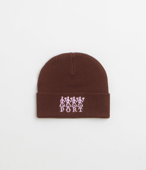 Pass Port 4 Flowers Organic Cotton Beanie - Choc