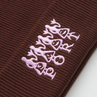 Pass Port 4 Flowers Organic Cotton Beanie in Choc thumbnail