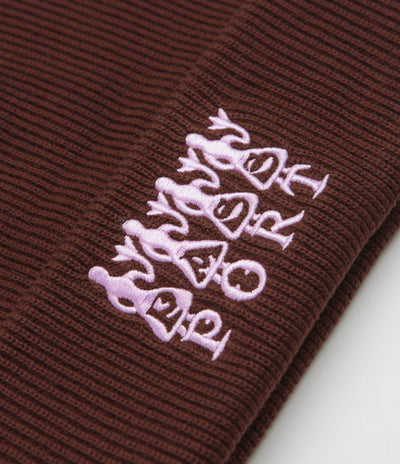 Pass Port 4 Flowers Organic Cotton Beanie in Choc