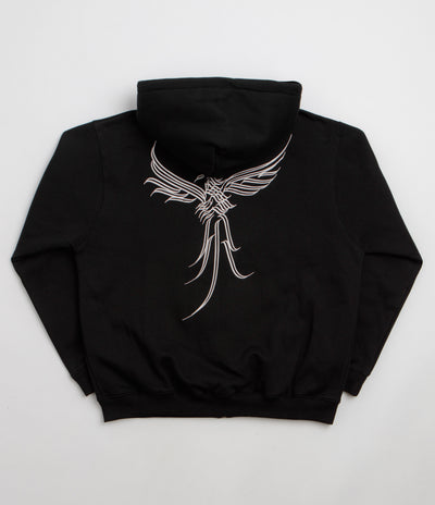 Pass Port Calligraphy Full Zip Hoodie - Black