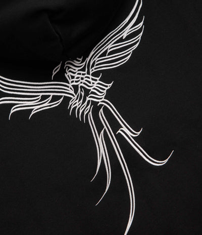 Pass Port Calligraphy Full Zip Hoodie - Black