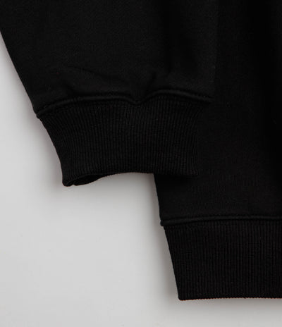 Pass Port Calligraphy Full Zip Hoodie - Black