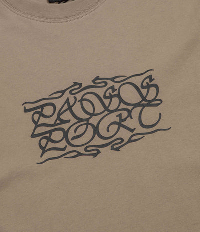 Pass Port Calligraphy T-Shirt in Khaki