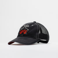 Pass Port Cherries Leagues Trucker Cap - Washed Black thumbnail