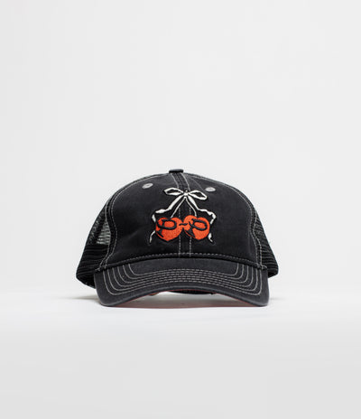 Pass Port Cherries Leagues Trucker Cap - Washed Black