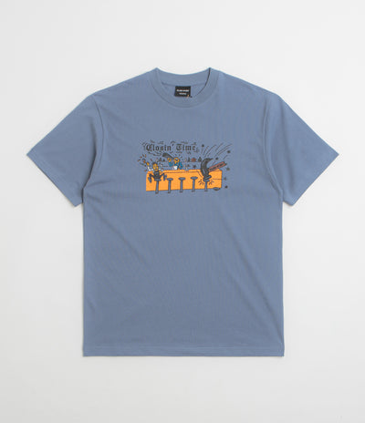 Pass Port Closin' Time T-Shirt in Washed Out Blue