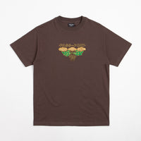 Pass Port Emblem Applique T-Shirt in Bark thumbnail