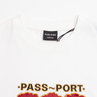 Pass Port Emblem Applique T-Shirt - White thumbnail