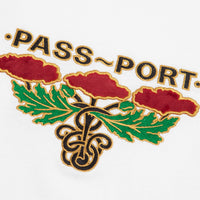 Pass Port Emblem Applique T-Shirt - White thumbnail
