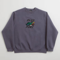 Pass Port Fast Duck Crewneck Sweatshirt - Dusty Blue thumbnail
