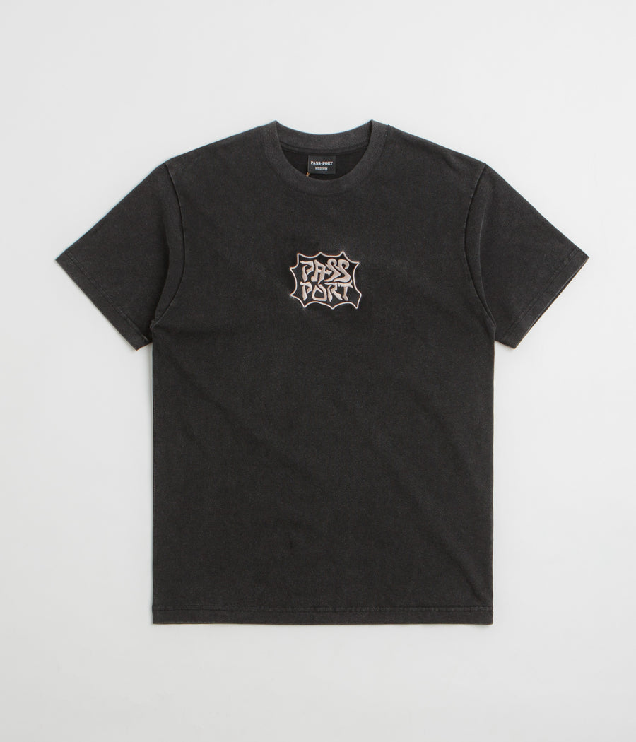 Pass Port Glyph T-Shirt in Acid Black