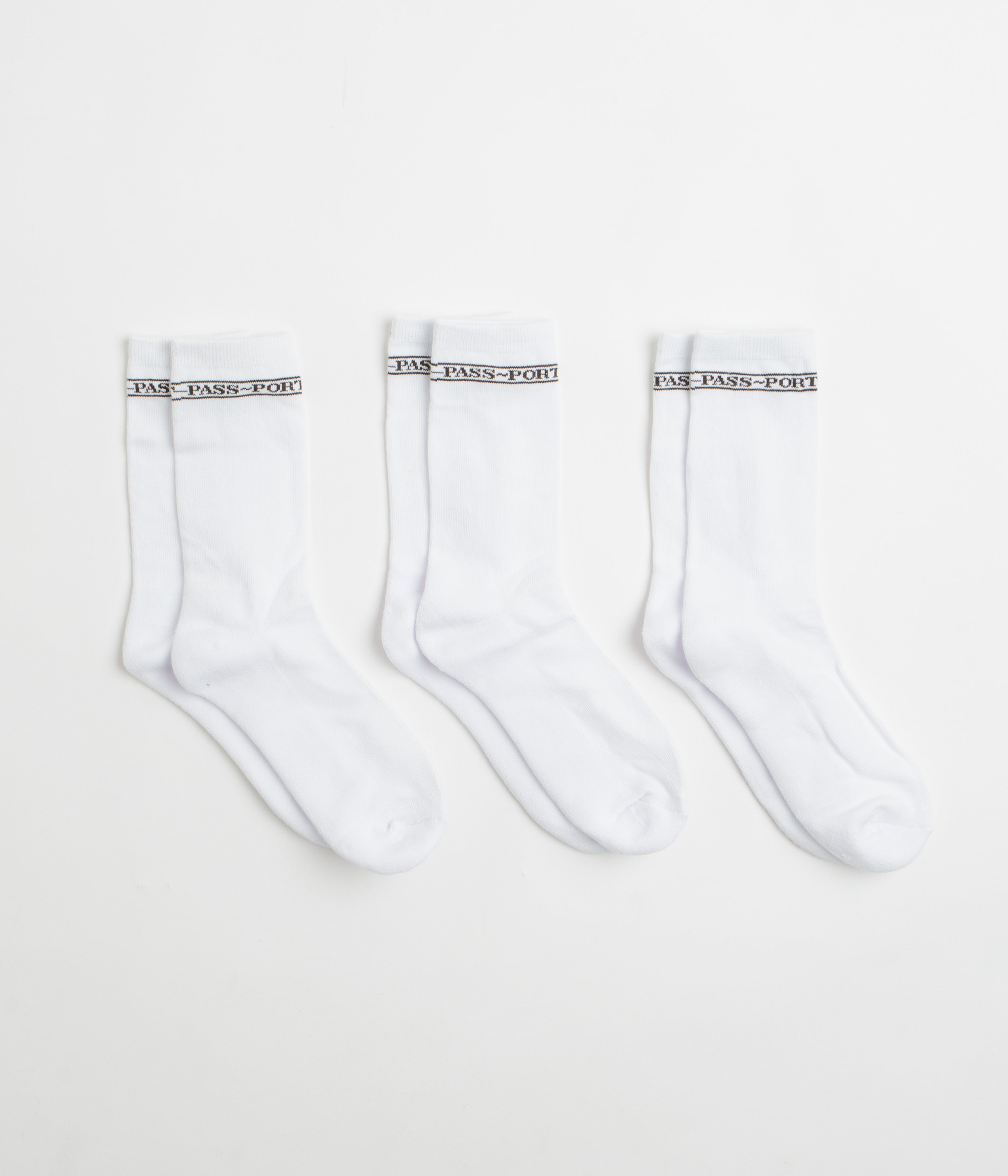 Pass Port Hi Sox Socks (3 Pack) - White | Flatspot