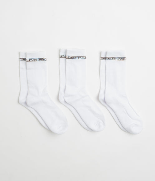 Pass Port Hi Sox Socks (3 Pack) - White