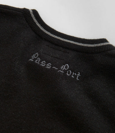 Pass Port Kings X Fountain Mohair Knitted Sweatshirt - Black