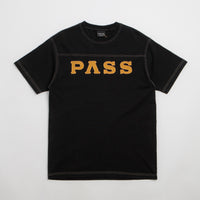 Pass Port Letterhead Panel T-Shirt - Washed Black thumbnail