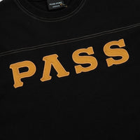 Pass Port Letterhead Panel T-Shirt - Washed Black thumbnail