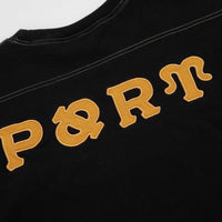 Pass Port Letterhead Panel T-Shirt - Washed Black thumbnail