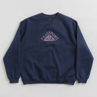 Pass Port Manuscript Crewneck Sweatshirt in Navy thumbnail