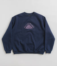 Pass Port Manuscript Crewneck Sweatshirt in Navy