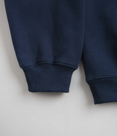 Pass Port Manuscript Crewneck Sweatshirt in Navy