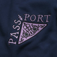 Pass Port Manuscript Crewneck Sweatshirt in Navy thumbnail