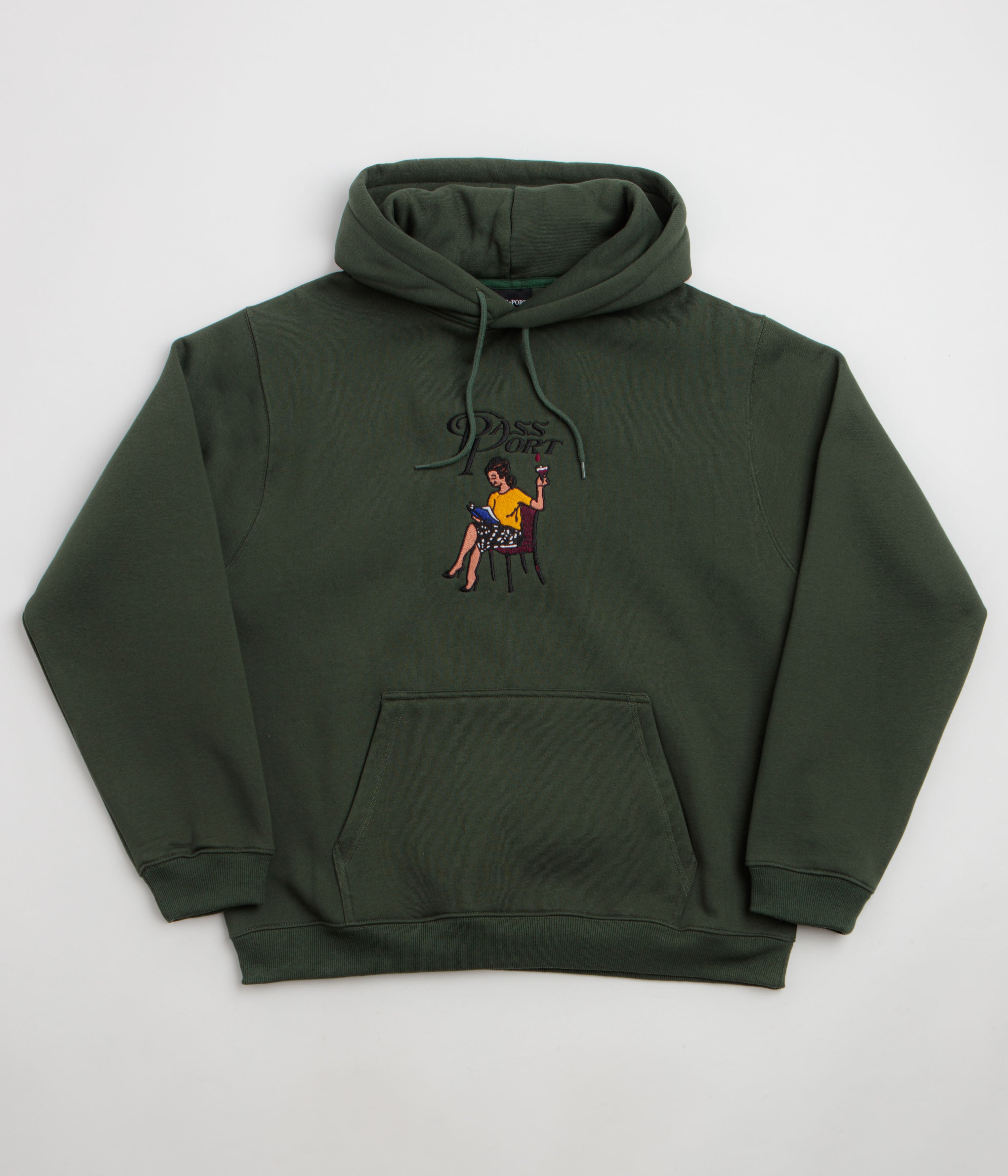 Pass Port Minimal Output Hoodie - Forest Green