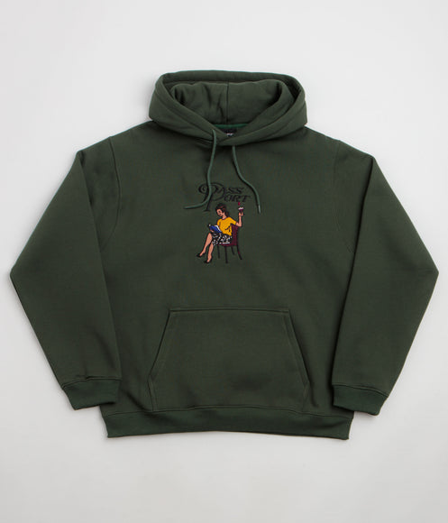 Pass Port Minimal Output Hoodie - Forest Green