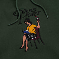 Pass Port Minimal Output Hoodie in Forest Green thumbnail