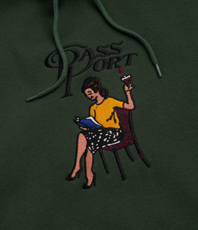 Pass Port Minimal Output Hoodie in Forest Green