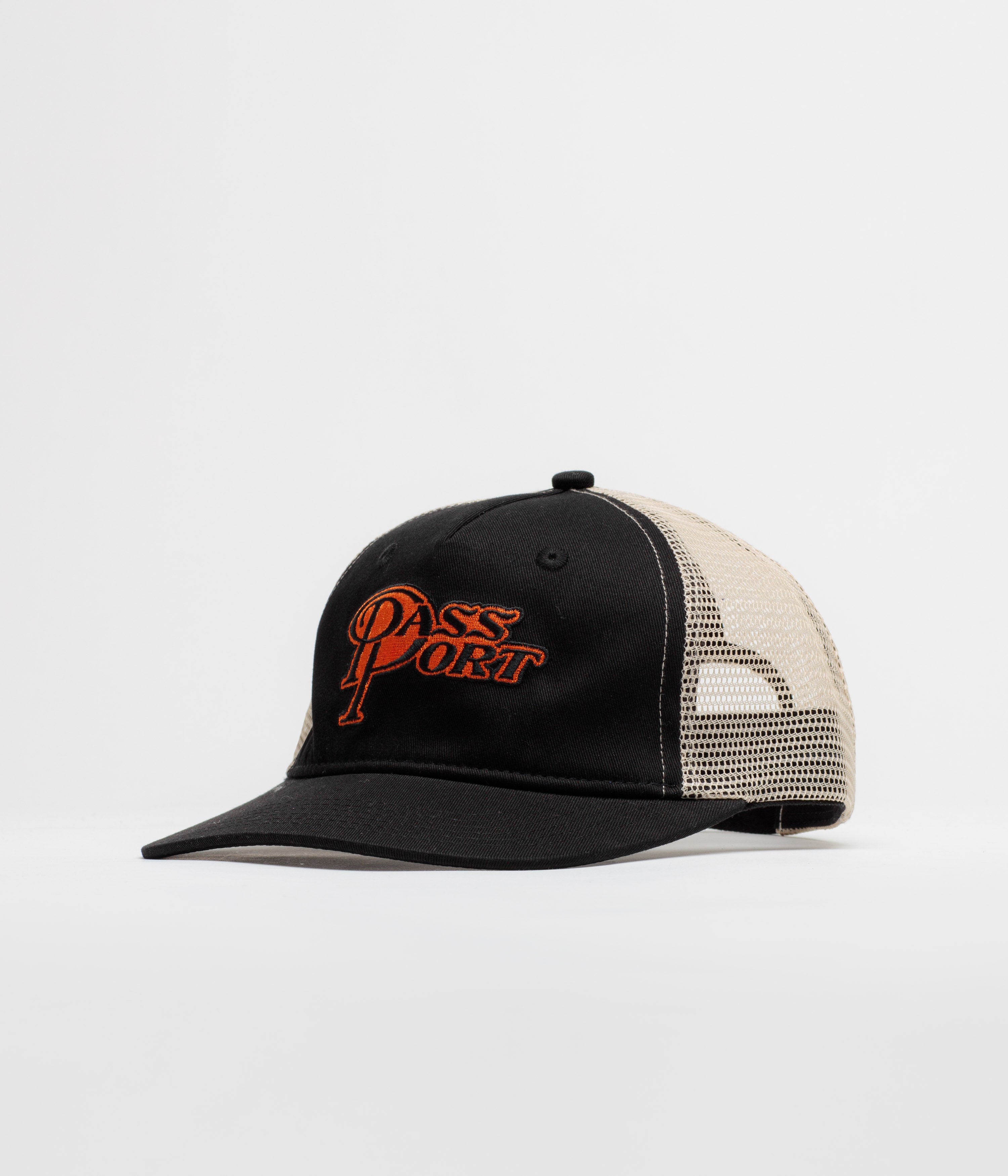 Pass Port Minimum Output Workers Trucker Cap - Black