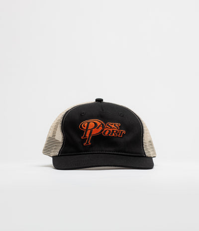 Pass Port Minimum Output Workers Trucker Cap - Black