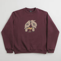 Pass Port Nesting Crewneck Sweatshirt - Berry thumbnail