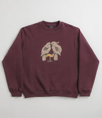 Pass Port Nesting Crewneck Sweatshirt in Berry