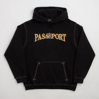 Pass Port Official Contrast Hoodie - Washed Black thumbnail