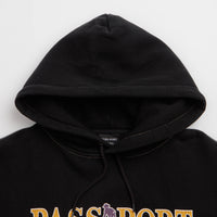 Pass Port Official Contrast Hoodie - Washed Black thumbnail