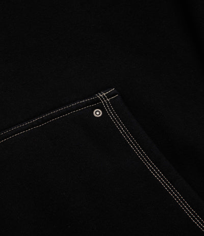 Pass Port Official Contrast Hoodie - Washed Black