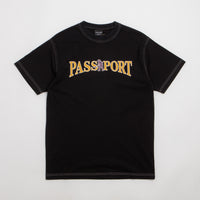 Pass Port Official Contrast T-Shirt in Washed Black thumbnail