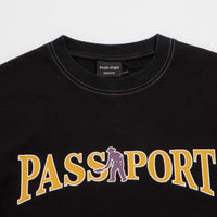 Pass Port Official Contrast T-Shirt in Washed Black thumbnail