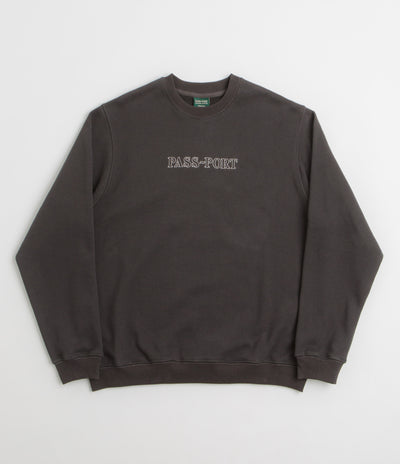 Pass Port Official Organic Fleece Sweatshirt in Vintage Black