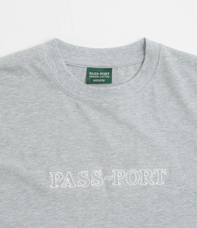 Pass Port Official Organic T-Shirt in Heather Grey