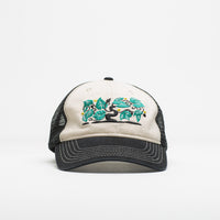 Pass Port Orchard Leagues Trucker Cap in Black and Off White thumbnail
