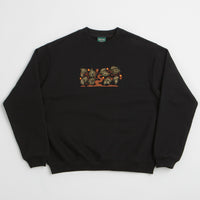 Pass Port Orchard Organic Crewneck Sweatshirt in Black thumbnail