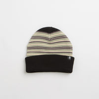 Pass Port Organic Cotton Stripe Beanie in Black thumbnail