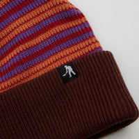 Pass Port Organic Cotton Stripe Beanie in Orange thumbnail