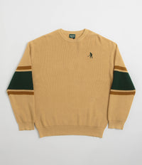 Pass Port Organic Cotton Stripe Knit Sweatshirt in Cream