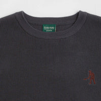 Pass Port Organic Cotton Stripe Knit Sweatshirt in Slate thumbnail