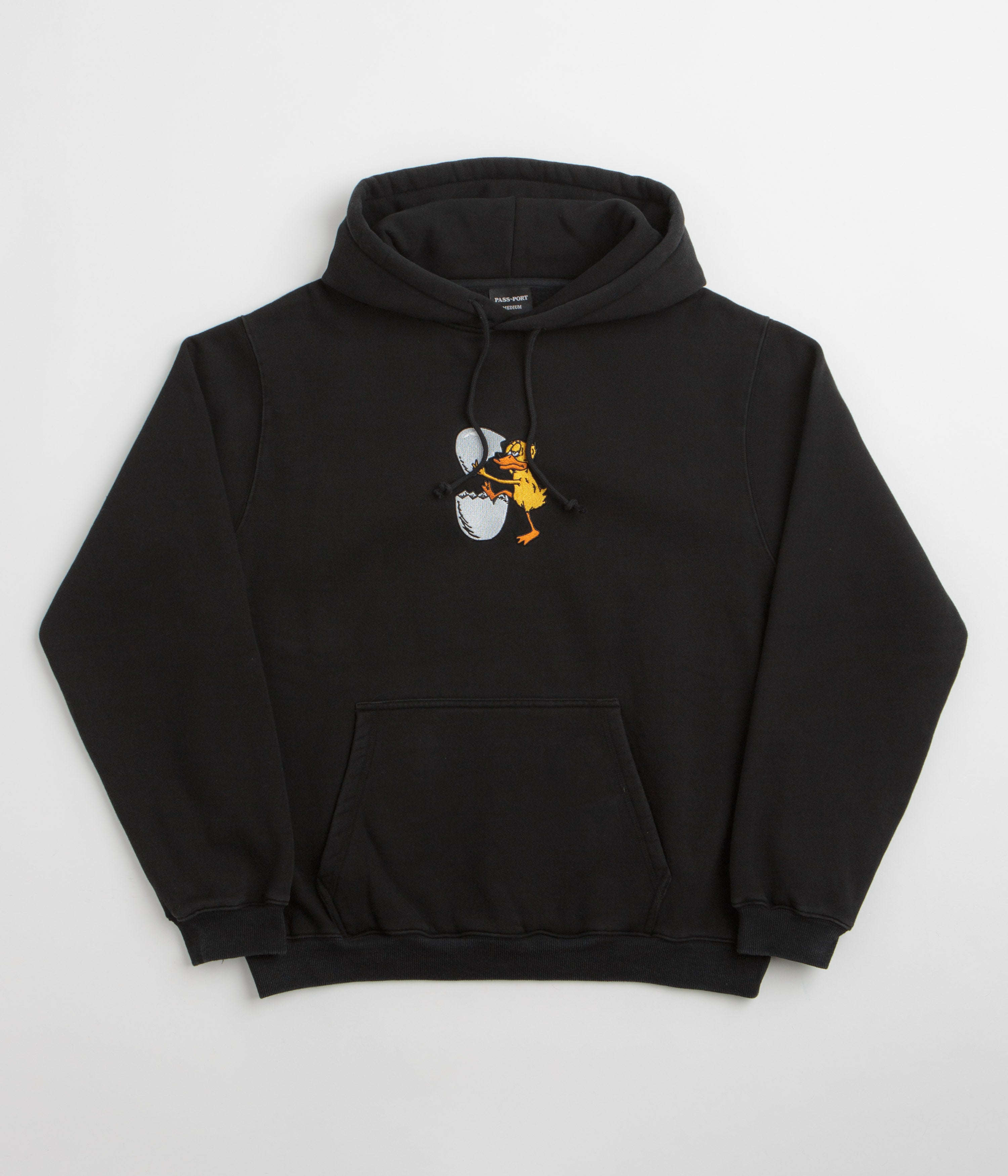 Pass Port Over It Hoodie in Washed Black