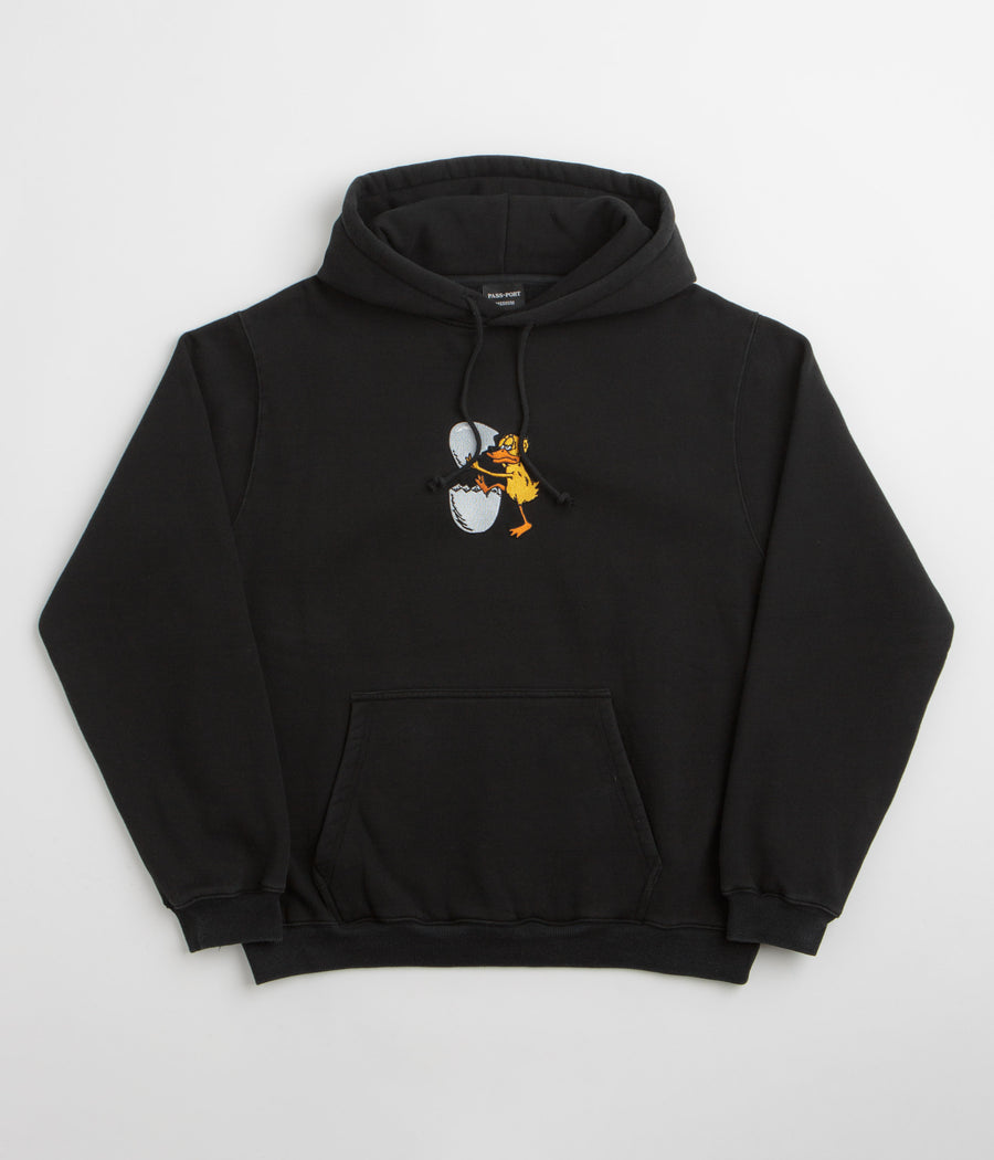 Pass Port Over It Hoodie in Washed Black