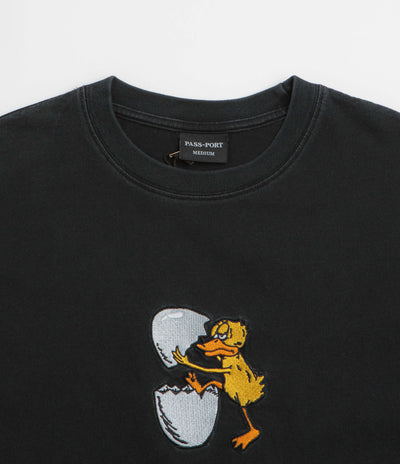 Pass Port Over It T-Shirt in Washed Black