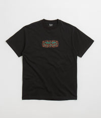 Pass Port Pattoned T-Shirt in Black